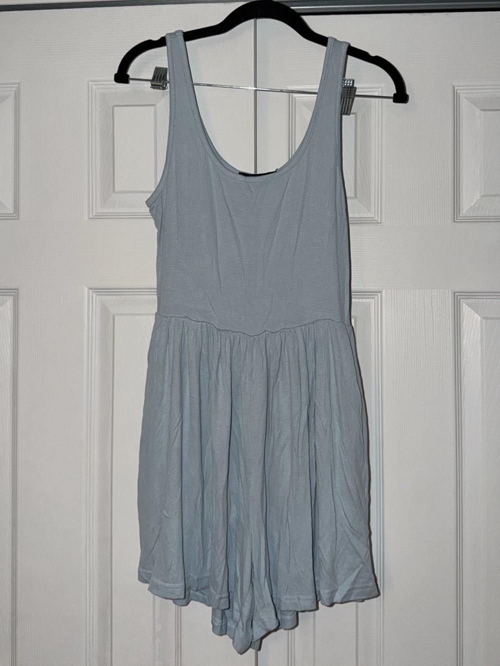 Zaful- Light Blue Romper with Pockets, Size Small